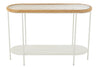 Console Bois Sapin Fer Blanc