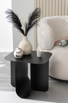 Vase Grès Mixte Blanc Noir