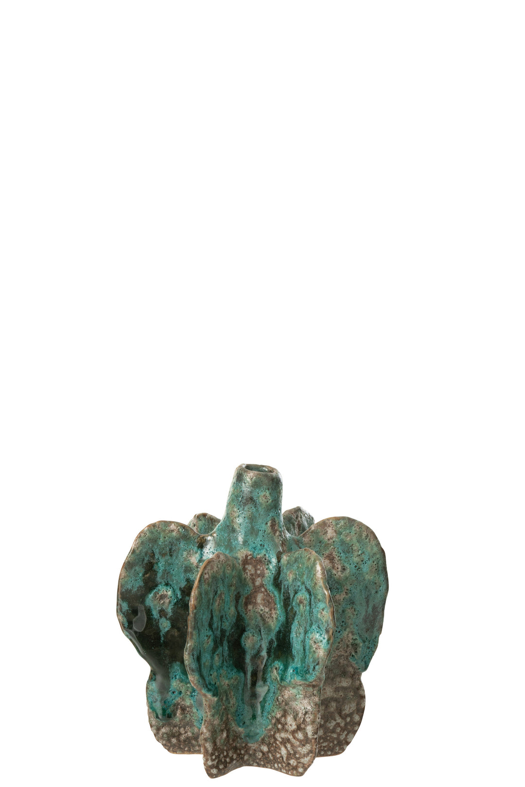 Vase Céramique Azur Marron Petit