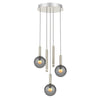 Suspension luminaire Volari argenté
