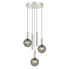 Suspension luminaire Volari argenté
