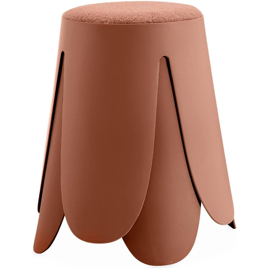 Alice'S Home - Set De 2 Tabourets Empilables Terracotta. Bouclette Texturée. Niki. Ø30 / 44 X H46Cm | Designix - Amazon    - https://designix.fr/