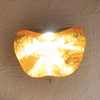 Applique murale LED Non So en acier, feuille d'or, Ø 40 cm