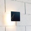 Applique murale LED Des.agn en acier, noir, hauteur 14 cm
