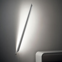 Applique murale LED Schegge en aluminium, blanc, hauteur 160 cm
