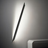 Applique murale LED Schegge en aluminium, noir mat, hauteur 160 cm