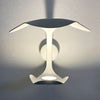 Applique murale LED Le Gigine en acier, blanc, hauteur 16 cm