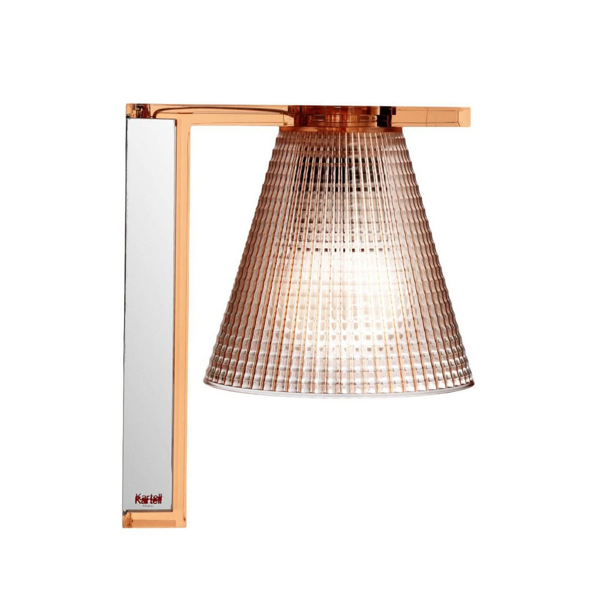Applique murale Light-Air, ambre, hauteur 21 cm