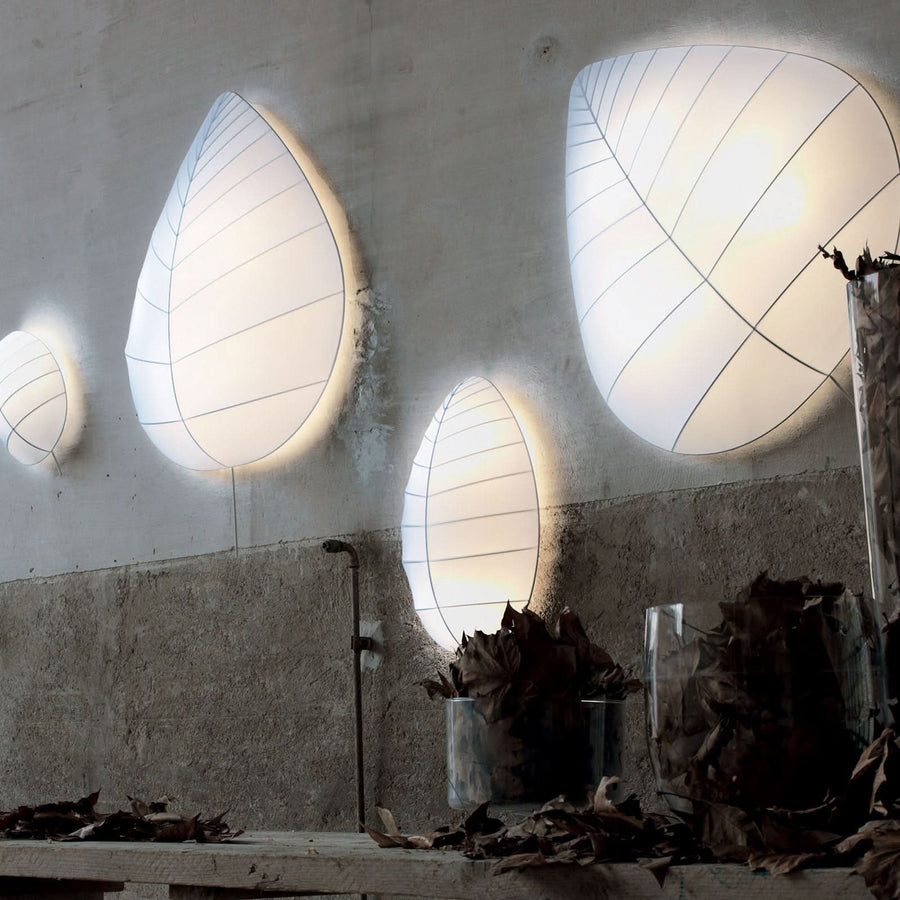 Applique murale Adamo en acier, blanc, 2 lumières, hauteur 72 cm