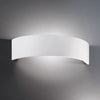 Applique murale Arco en céramique, blanc, hauteur 10 cm, 60 W, largeur 40 cm