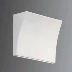 Applique murale Delon en céramique, blanc, hauteur 17 cm
