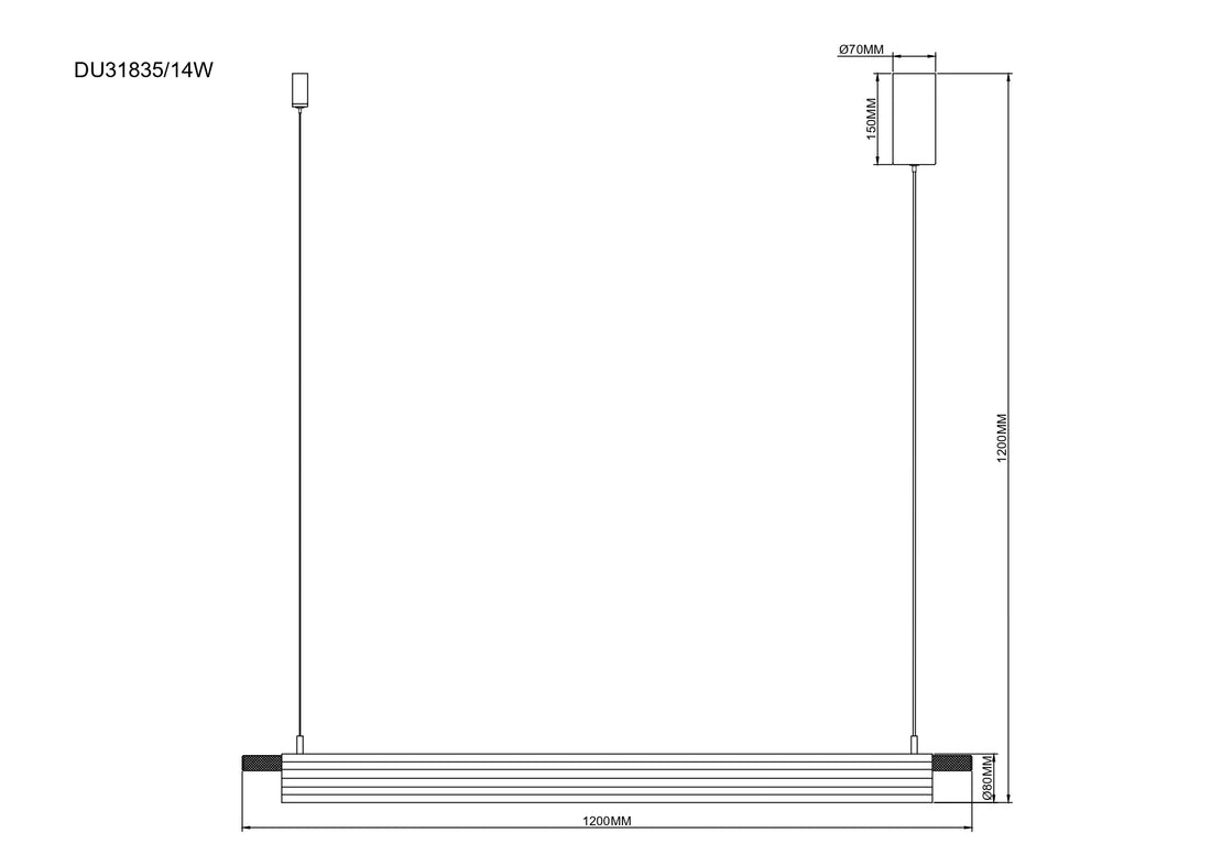 Suspension luminaire | Arcus Dorée