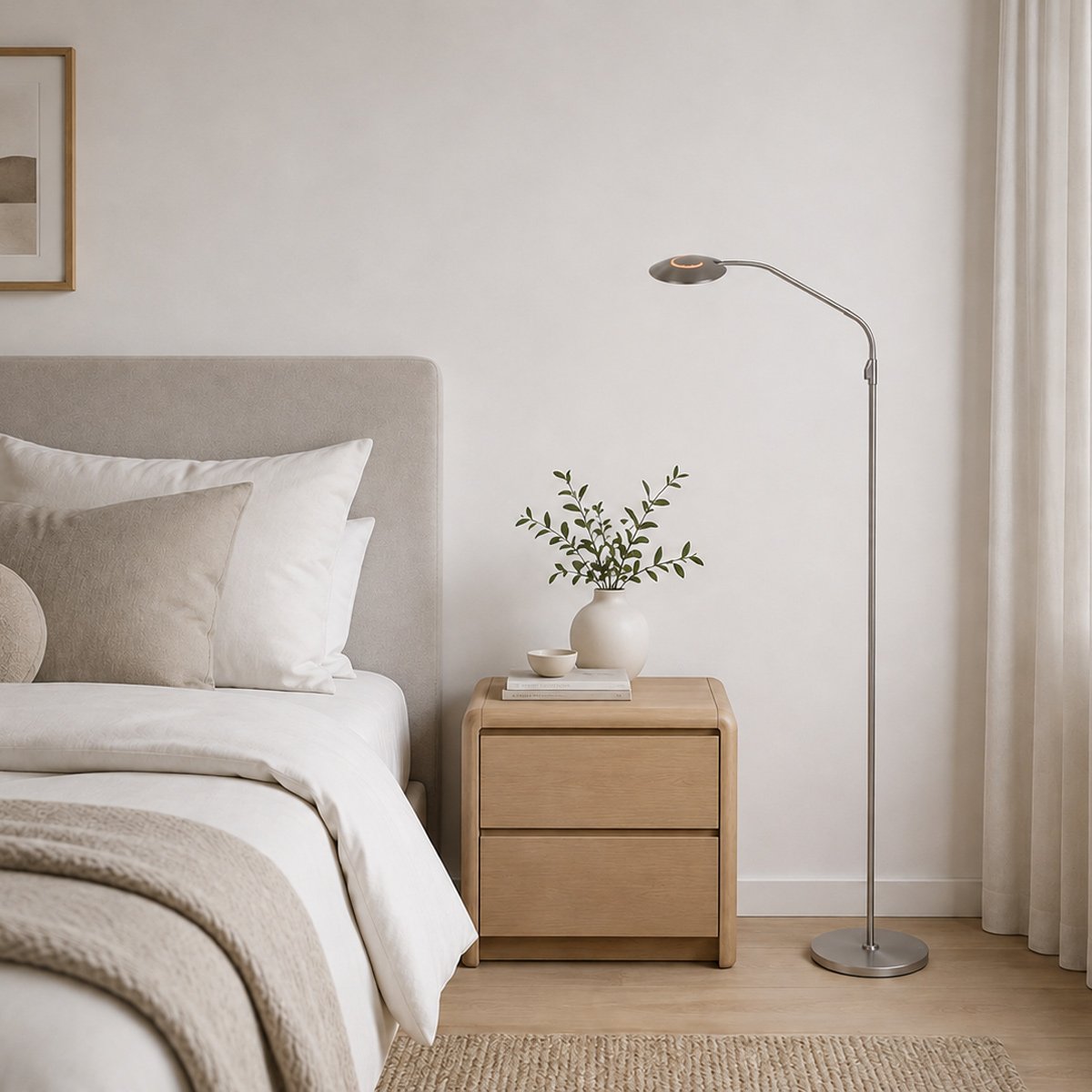 Lampadaire Zenith2 argenté