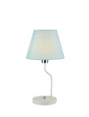 Lampe à poser York blanche, tissu (réf. 50501099)