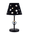 Lampe à poser Batley noire, tissu