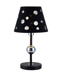 Lampe à poser Batley noire, tissu