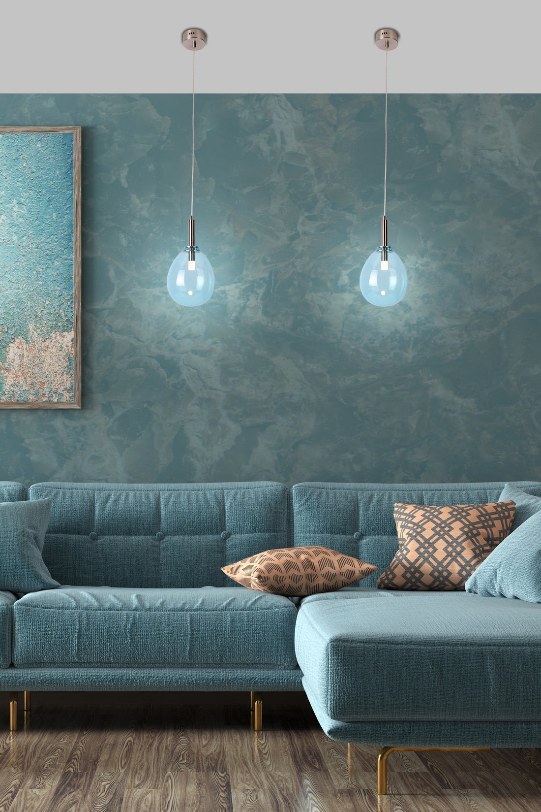 Suspension luminaire | Lukka Chromée