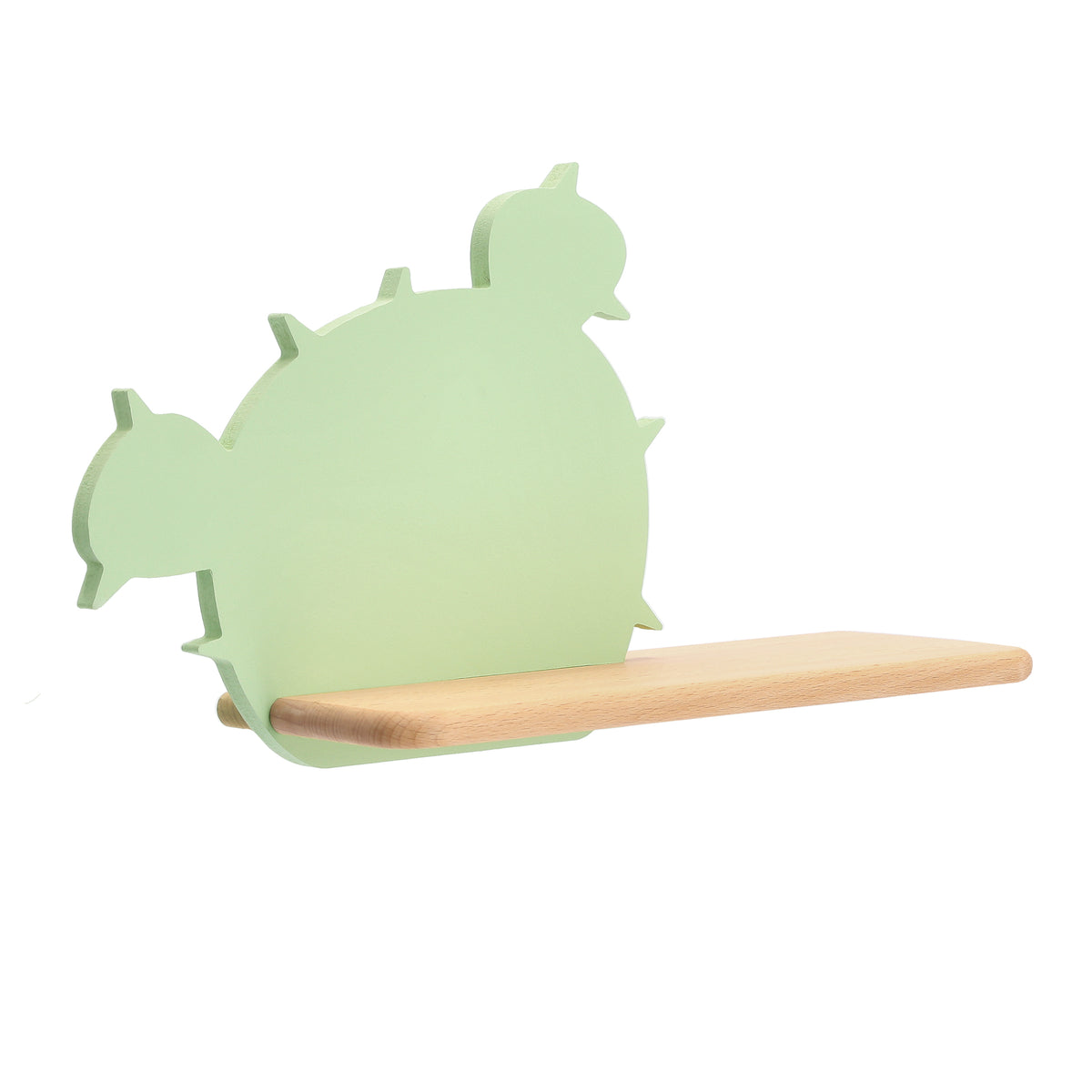 Applique murale LED Cactus 3 pour chambre d'enfant verte, bois