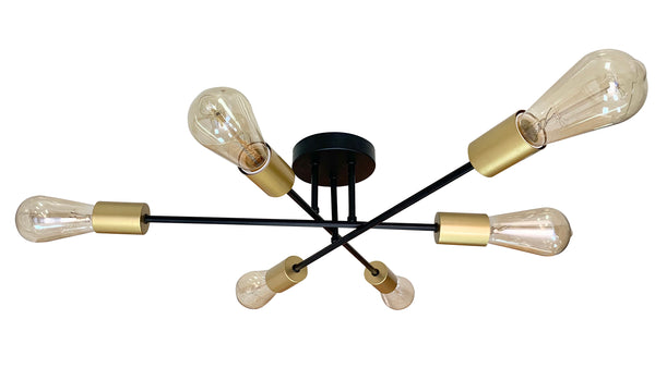 Plafonnier Crespilo 6 lumières