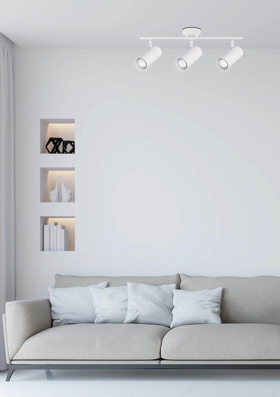 Plafonnier Colly 3 lumières, L 56 cm