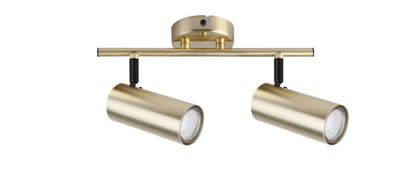 Plafonnier Colly 2 lumières laiton