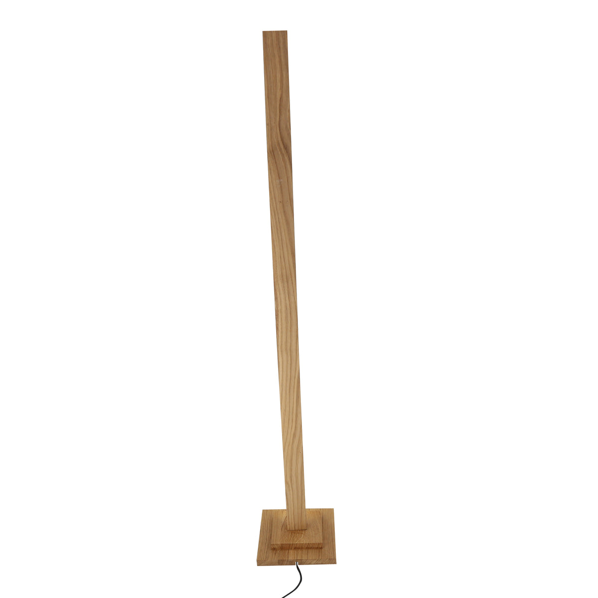 Arrière du lampadaire en bois massif, sans bandeau lumineux ni finition noire