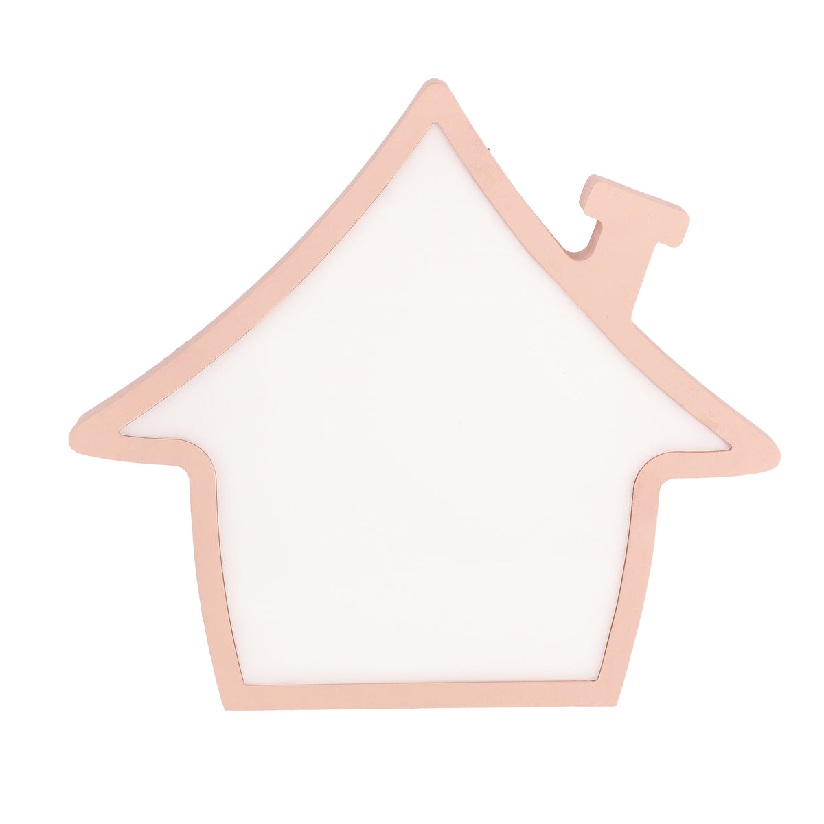 Même lampe déclinée en rose poudré, vue de face sur fond blanc