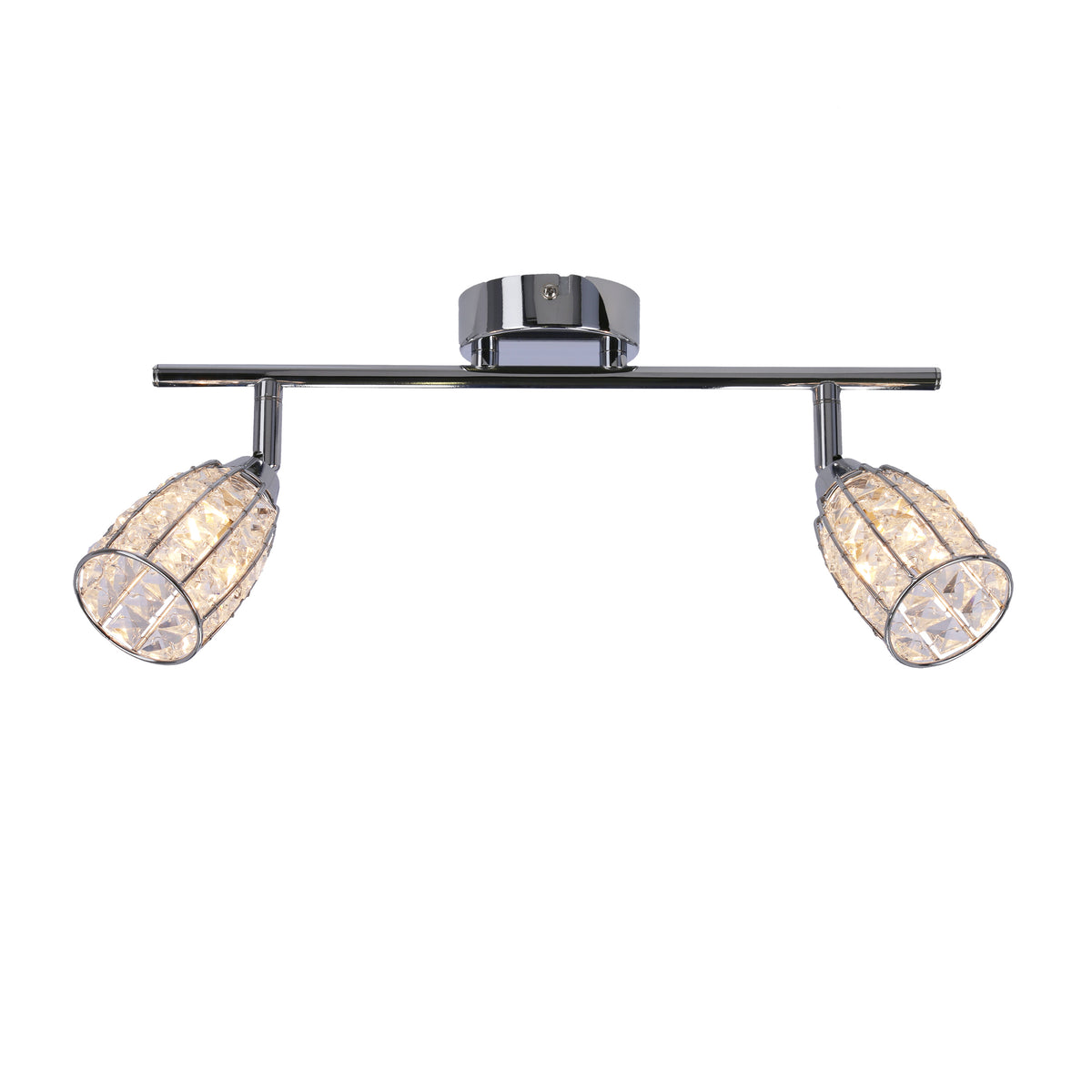 Coupelle allumée diffusant une lumière chaude à travers les cristaux