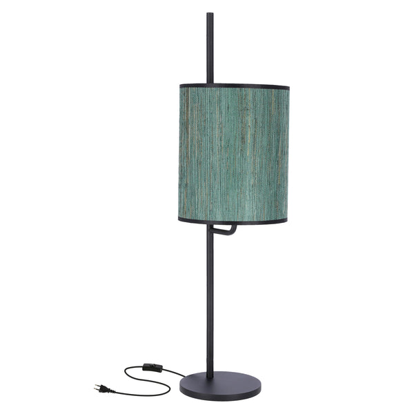 Lampe à poser Bendi verte, tissu