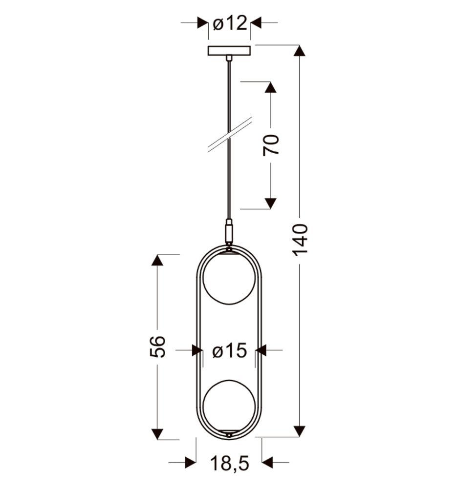 Suspension luminaire | Silberaro