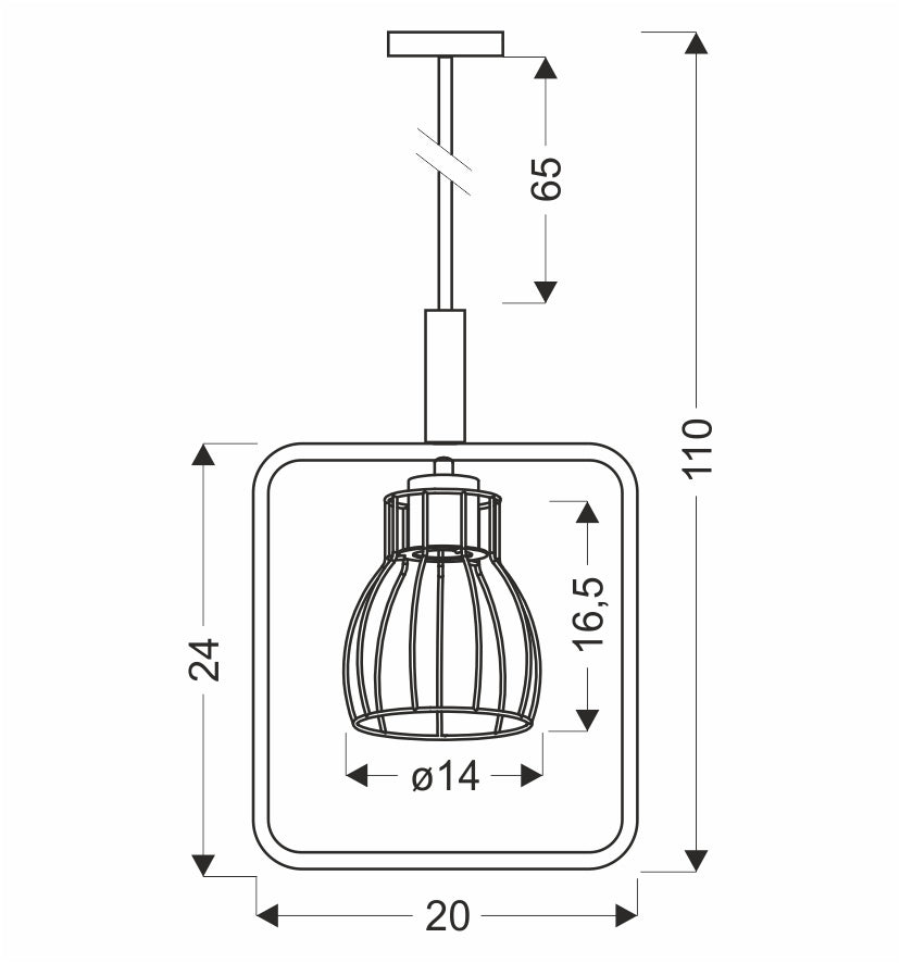 Suspension luminaire | Franita Noire