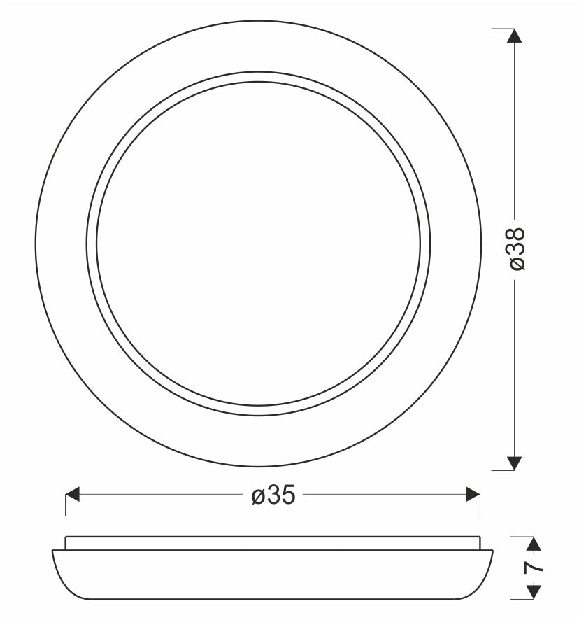 Plafonnier LED Gilly blanc