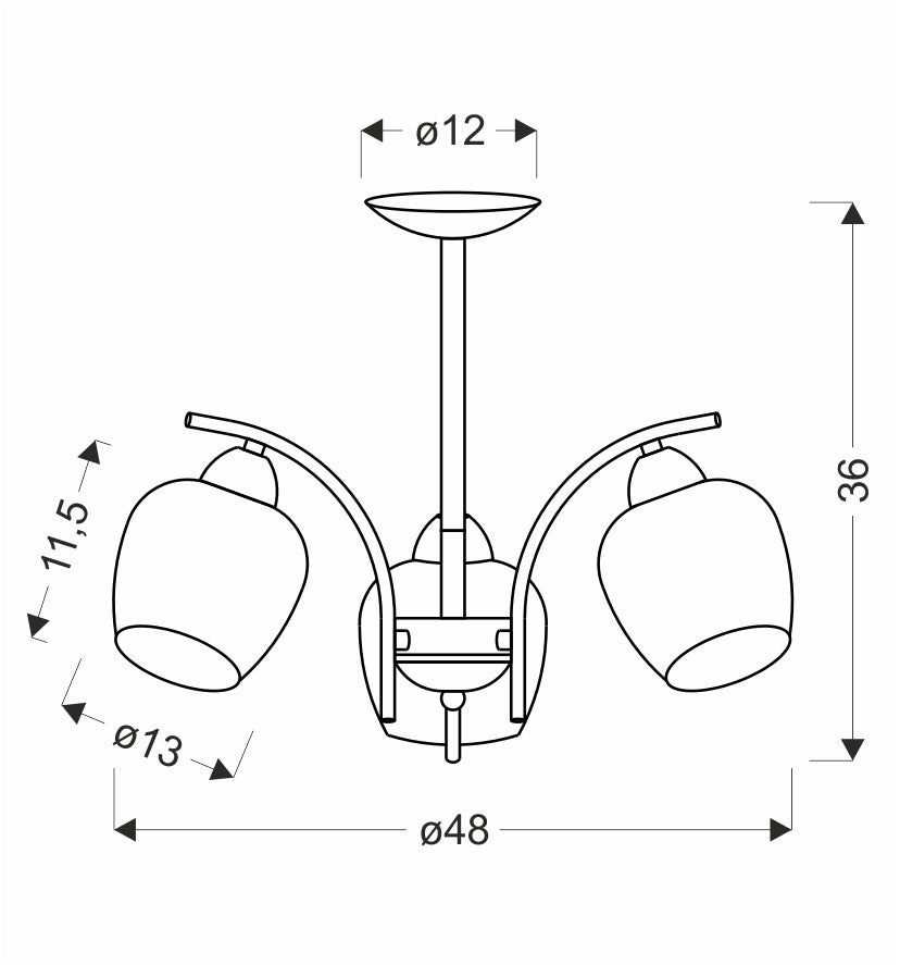 Suspension luminaire | Merra Noire