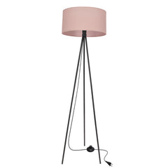 Lampadaire Shanti noir, tissu (réf. 51-38715)