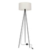 Lampadaire Shanti gris, tissu