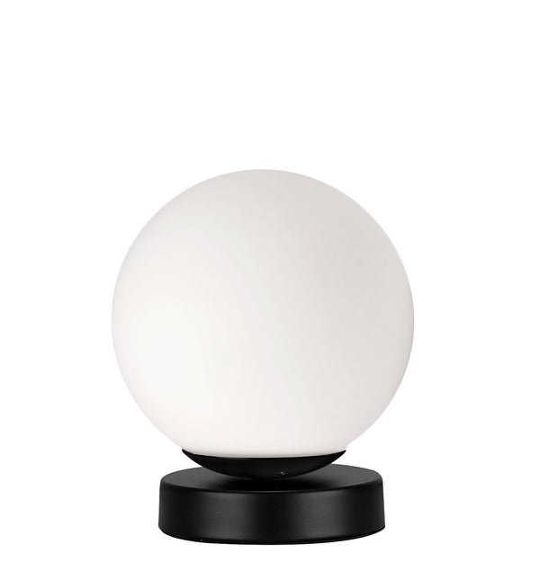 Lampe à poser Calari noire, verre