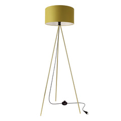 Lampadaire Vanti doré, tissu