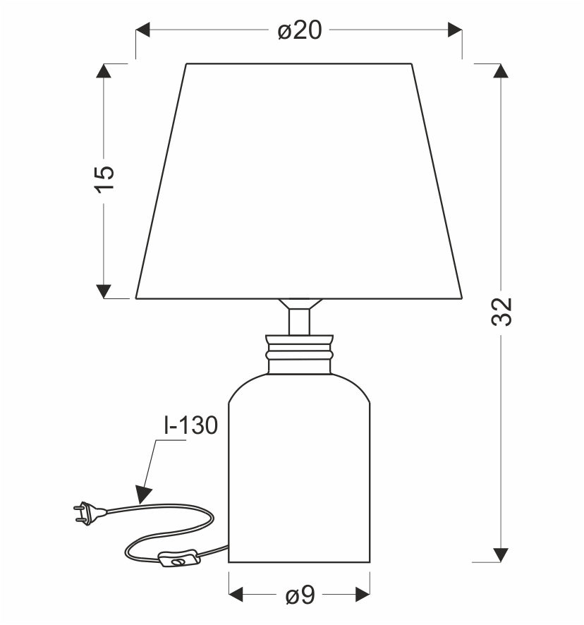 Lampe de chevet | Mori Grise