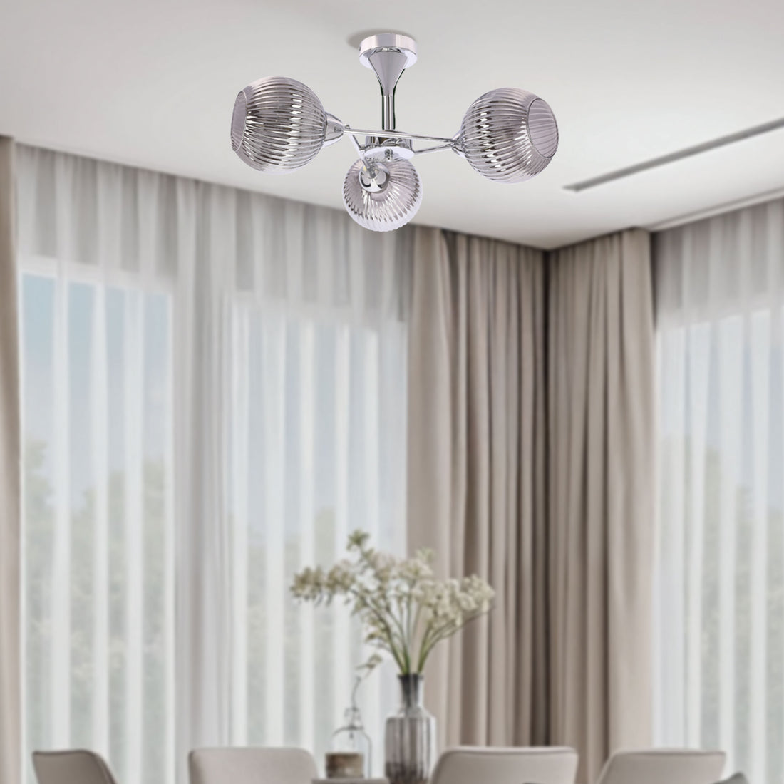 Suspension luminaire | Cesar Argentée