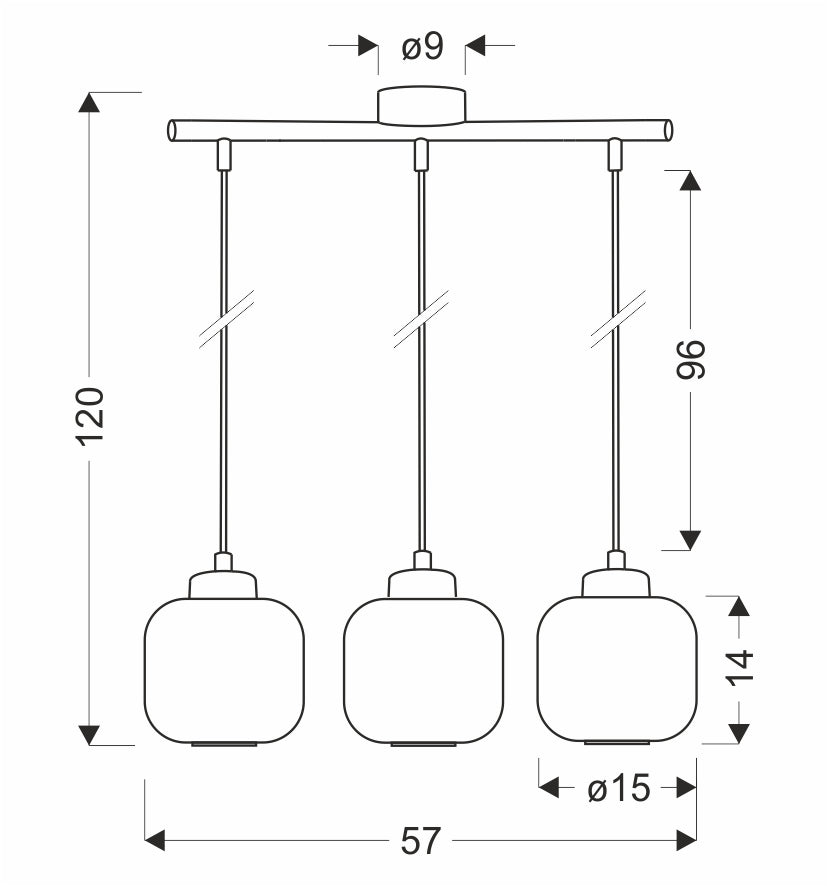 Suspension luminaire | Estilo Blanche