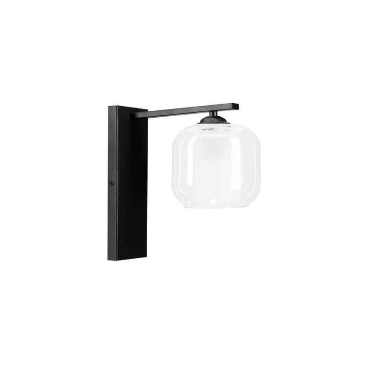 Applique murale Estima noire, verre