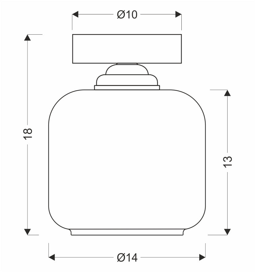 Luminaire plafonnier | Estima Noir