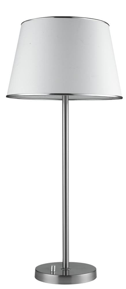 Lampe à poser Ibis nickel satiné, tissu