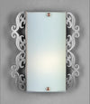 Applique murale Casablanca nickel satiné, verre