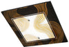 Plafonnier Morena 2 lumières noir, verre