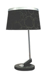 Lampe à poser Impresja chromée, tissu (réf. 41-45310)