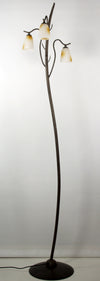 Lampadaire L&H Mikado 3 lumières laiton vieilli