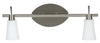 Plafonnier Croton 2 lumières blanc, verre