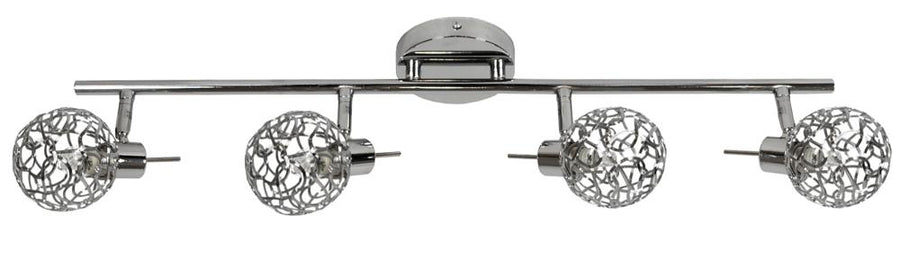 Plafonnier Puzzle 4 lumières chromé