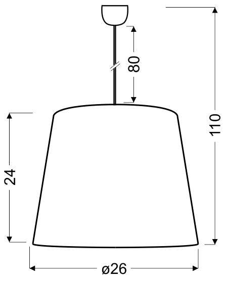 Suspension luminaire | Tiger Dorée